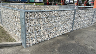 Gabionenzaun mit C-Profil