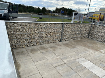Gabionenzaun mit C-Profil