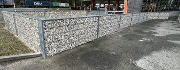 Gabionenzaun mit C-Profil